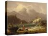 Coastal Landscape by Robert Salmon-Robert Salmon-Stretched Canvas