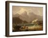 Coastal Landscape by Robert Salmon-Robert Salmon-Framed Giclee Print