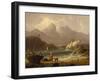 Coastal Landscape by Robert Salmon-Robert Salmon-Framed Giclee Print