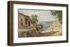 Coastal Landscape from Taormina on Sicily-Carl Frederic Aagaard-Framed Premium Giclee Print