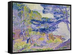 Coastal Landscape, (Le Cap Layet, Petite Version), Um 1904-Henri Edmond Cross-Framed Stretched Canvas