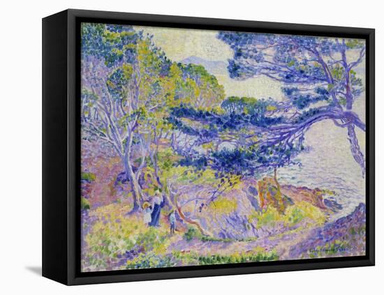 Coastal Landscape, (Le Cap Layet, Petite Version), Um 1904-Henri Edmond Cross-Framed Stretched Canvas