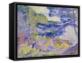 Coastal Landscape, (Le Cap Layet, Petite Version), Um 1904-Henri Edmond Cross-Framed Stretched Canvas