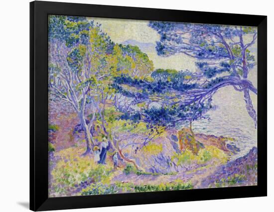 Coastal Landscape, (Le Cap Layet, Petite Version), Um 1904-Henri Edmond Cross-Framed Giclee Print