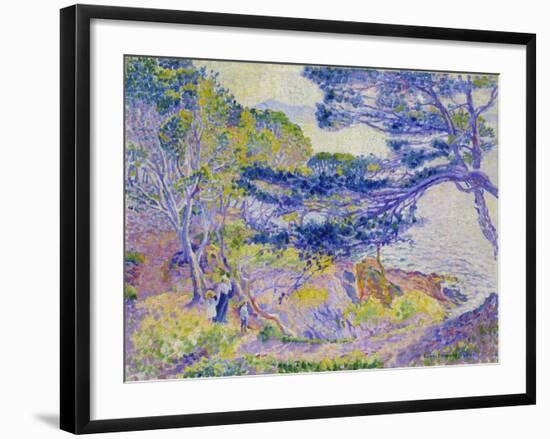 Coastal Landscape, (Le Cap Layet, Petite Version), Um 1904-Henri Edmond Cross-Framed Giclee Print