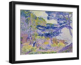 Coastal Landscape, (Le Cap Layet, Petite Version), Um 1904-Henri Edmond Cross-Framed Giclee Print