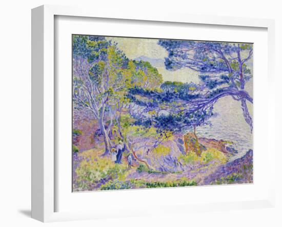 Coastal Landscape, (Le Cap Layet, Petite Version), Um 1904-Henri Edmond Cross-Framed Giclee Print