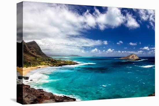 Coastal Landscape Near Makapuu Beach at the East Coast of Oahu, Hawaii, USA-Dirk Rueter-Stretched Canvas