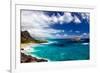 Coastal Landscape Near Makapuu Beach at the East Coast of Oahu, Hawaii, USA-Dirk Rueter-Framed Photographic Print