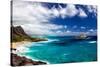 Coastal Landscape Near Makapuu Beach at the East Coast of Oahu, Hawaii, USA-Dirk Rueter-Stretched Canvas