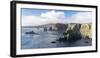 Coastal landscape of cliffs. Shetland, Northern Isles, Scotland.-Martin Zwick-Framed Photographic Print