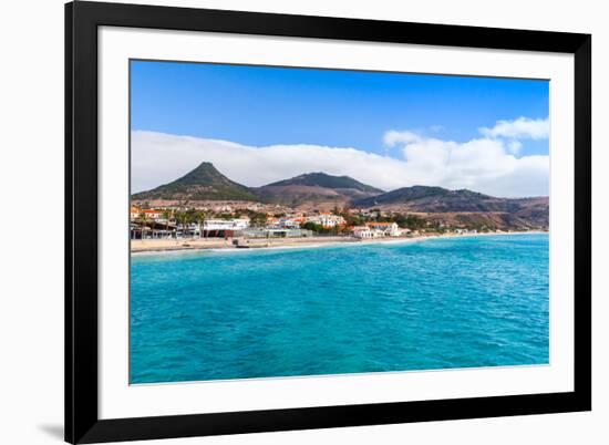 Coastal Landscape of Porto Santo Island in Madeira Archipelago, Portugal-Eugene Sergeev-Framed Photographic Print