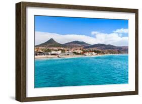 Coastal Landscape of Porto Santo Island in Madeira Archipelago, Portugal-Eugene Sergeev-Framed Photographic Print