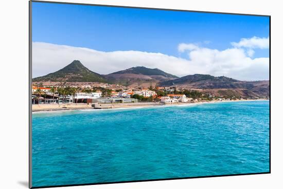 Coastal Landscape of Porto Santo Island in Madeira Archipelago, Portugal-Eugene Sergeev-Mounted Photographic Print