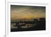 Coastal Landscape, Sunset, Um 1816-1818-Caspar David Friedrich-Framed Giclee Print