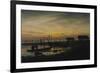 Coastal Landscape, Sunset, Um 1816-1818-Caspar David Friedrich-Framed Giclee Print