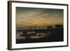 Coastal Landscape, Sunset, Um 1816-1818-Caspar David Friedrich-Framed Giclee Print