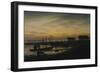 Coastal Landscape, Sunset, Um 1816-1818-Caspar David Friedrich-Framed Giclee Print