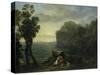 Coastal Landscape with Acis and Galatea, 1657-Claude Lorraine-Stretched Canvas