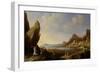 Coastal Landscape with Balaam and the Ass, 1634-Bartholomeus Breenbergh-Framed Giclee Print