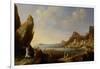 Coastal Landscape with Balaam and the Ass, 1634-Bartholomeus Breenbergh-Framed Giclee Print