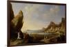 Coastal Landscape with Balaam and the Ass, 1634-Bartholomeus Breenbergh-Framed Giclee Print