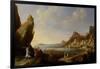 Coastal Landscape with Balaam and the Ass, 1634-Bartholomeus Breenbergh-Framed Giclee Print