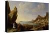 Coastal Landscape with Balaam and the Ass, 1634-Bartholomeus Breenbergh-Stretched Canvas