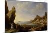 Coastal Landscape with Balaam and the Ass, 1634-Bartholomeus Breenbergh-Mounted Giclee Print