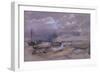 Coastal Landscape with Beached Fishing Boats, 1820-Thomas Churchyard-Framed Giclee Print