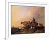 Coastal Landscape with Figures and Animals-Thomas Sidney Cooper-Framed Giclee Print