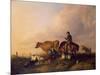 Coastal Landscape with Figures and Animals-Thomas Sidney Cooper-Mounted Giclee Print