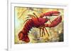 Coastal Luxe Lobster-Megan Aroon Duncanson-Framed Premium Giclee Print