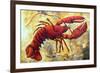 Coastal Luxe Lobster-Megan Aroon Duncanson-Framed Premium Giclee Print