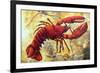 Coastal Luxe Lobster-Megan Aroon Duncanson-Framed Premium Giclee Print