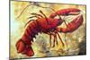 Coastal Luxe Lobster-Megan Aroon Duncanson-Mounted Art Print