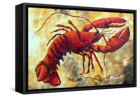 Coastal Luxe Lobster-Megan Aroon Duncanson-Framed Stretched Canvas