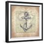 Coastal Map II-Jace Grey-Framed Art Print