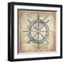 Coastal Map-Jace Grey-Framed Art Print