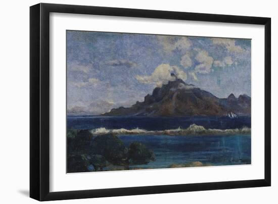 Coastal Martinique Landscape, 1887-Paul Gauguin-Framed Giclee Print