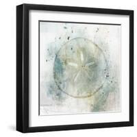 Coastal Mist Sand Dollar-Ken Roko-Framed Art Print