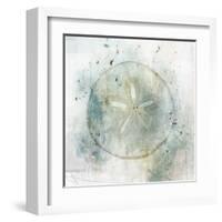 Coastal Mist Sand Dollar-Ken Roko-Framed Art Print