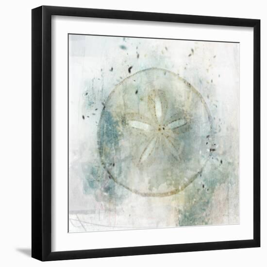 Coastal Mist Sand Dollar-Ken Roko-Framed Art Print