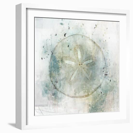 Coastal Mist Sand Dollar-Ken Roko-Framed Art Print