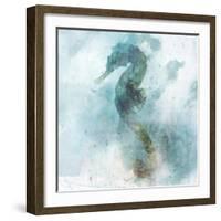 Coastal Mist Seahorse-Ken Roko-Framed Art Print