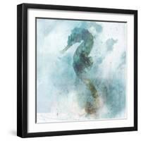 Coastal Mist Seahorse-Ken Roko-Framed Art Print