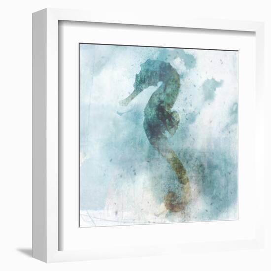 Coastal Mist Seahorse-Ken Roko-Framed Art Print