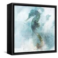 Coastal Mist Seahorse-Ken Roko-Framed Stretched Canvas