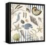 Coastal Mix-Jace Grey-Framed Stretched Canvas