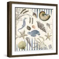 Coastal Mix-Jace Grey-Framed Art Print